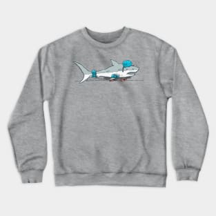 The Shark Skater Crewneck Sweatshirt